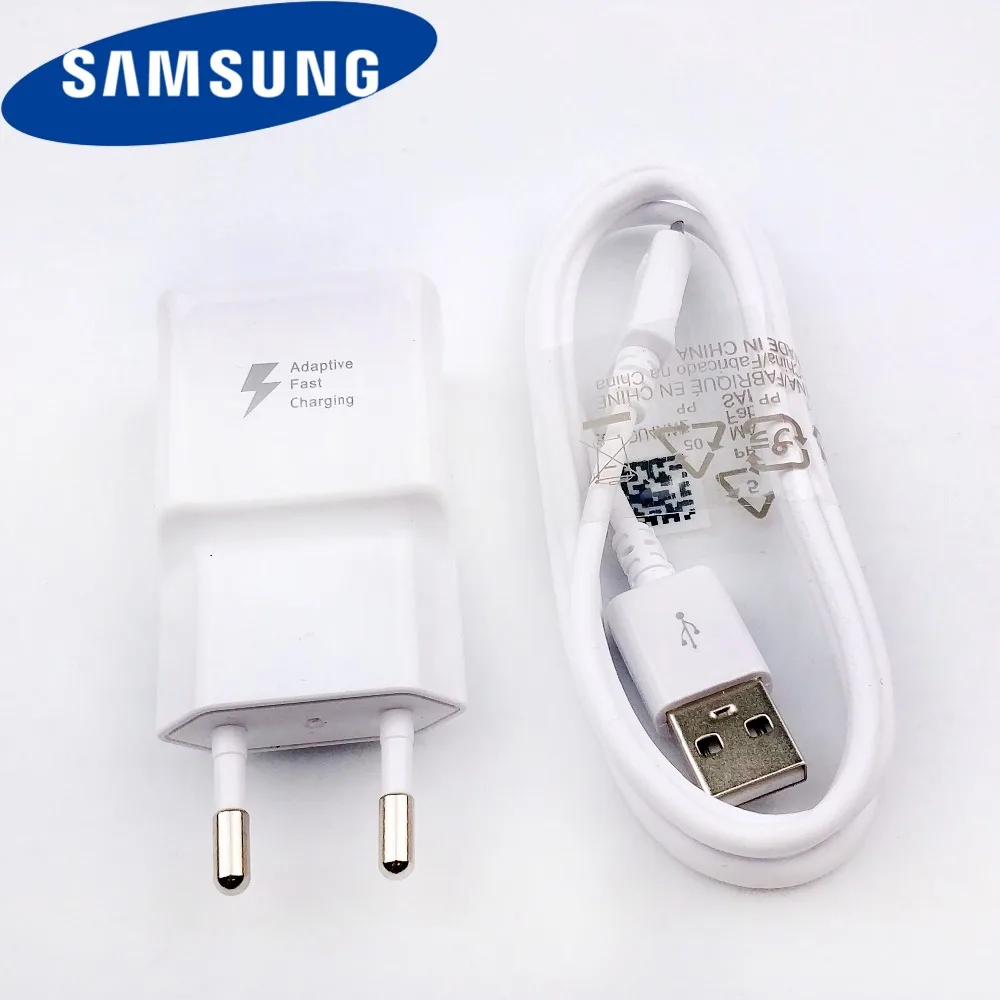

Original Samsung Galaxy afc fast charger 9V 1.67A Travel EU Micro usb cable Quick Charge adapter For S6 S7 Edge J3 J5 J7 Note 4