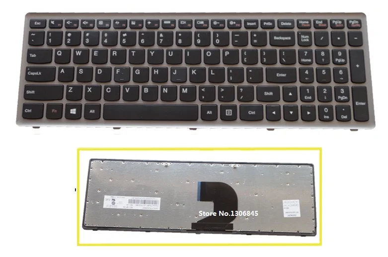 Ssea Новая Клавиатура США для Lenovo IdeaPad Z500 z500a z500g P500 p500a ноутбука черный Клавиатура