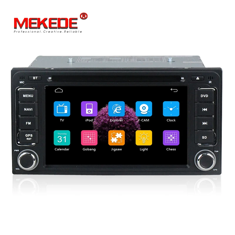 Flash Deal capacitive screen 2 DIN Car DVD GPS for Toyota Terios Old Corolla Camry Prado RAV4 Universal radio RDS 1080p free shipping +map 2