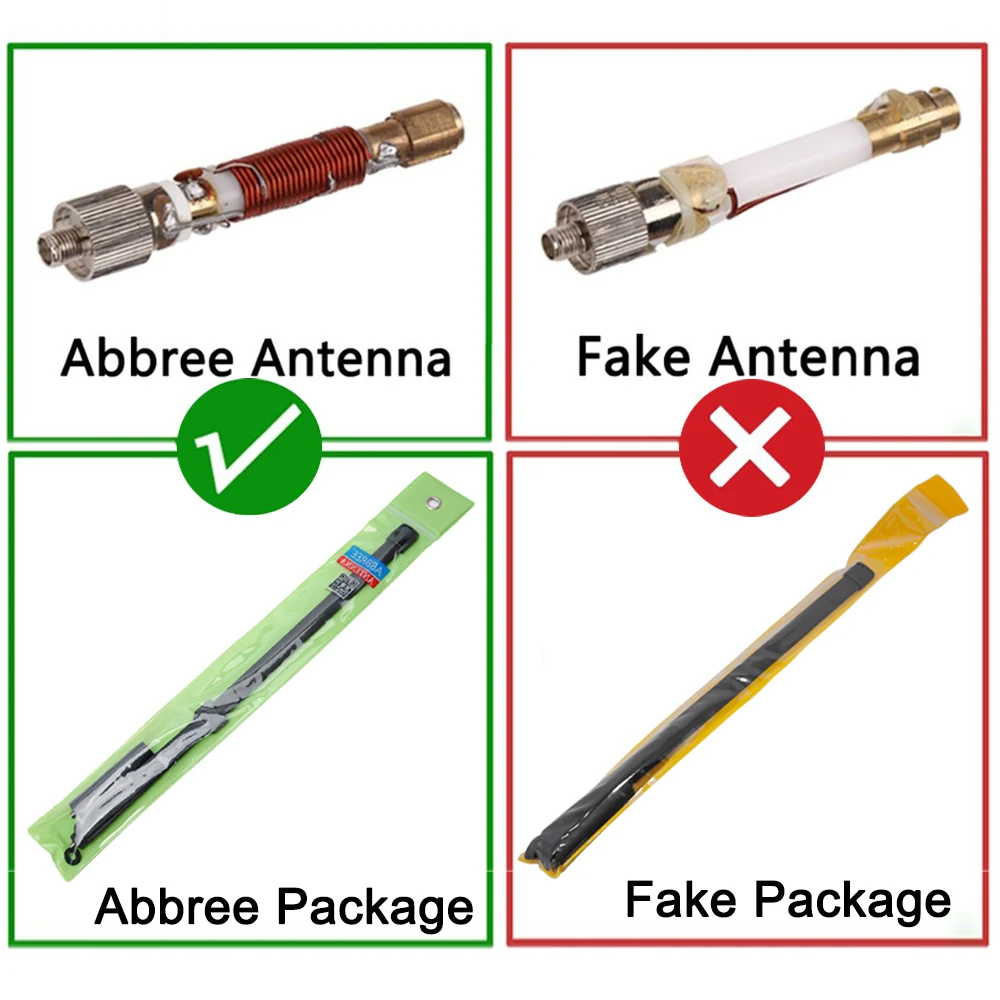 ABBREE SMA Female VHF UHF Двухдиапазонная Складная тактическая антенна для BaoFeng UV XR 9R Plus /Mate