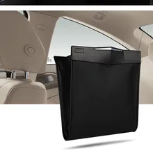 Портативное автомобильное сиденье задний мешок для мусора автомобильный урна для автомобиля Герметичный пылезащитный держатель Чехол коробка автомобильный Стайлинг ткань Оксфорд