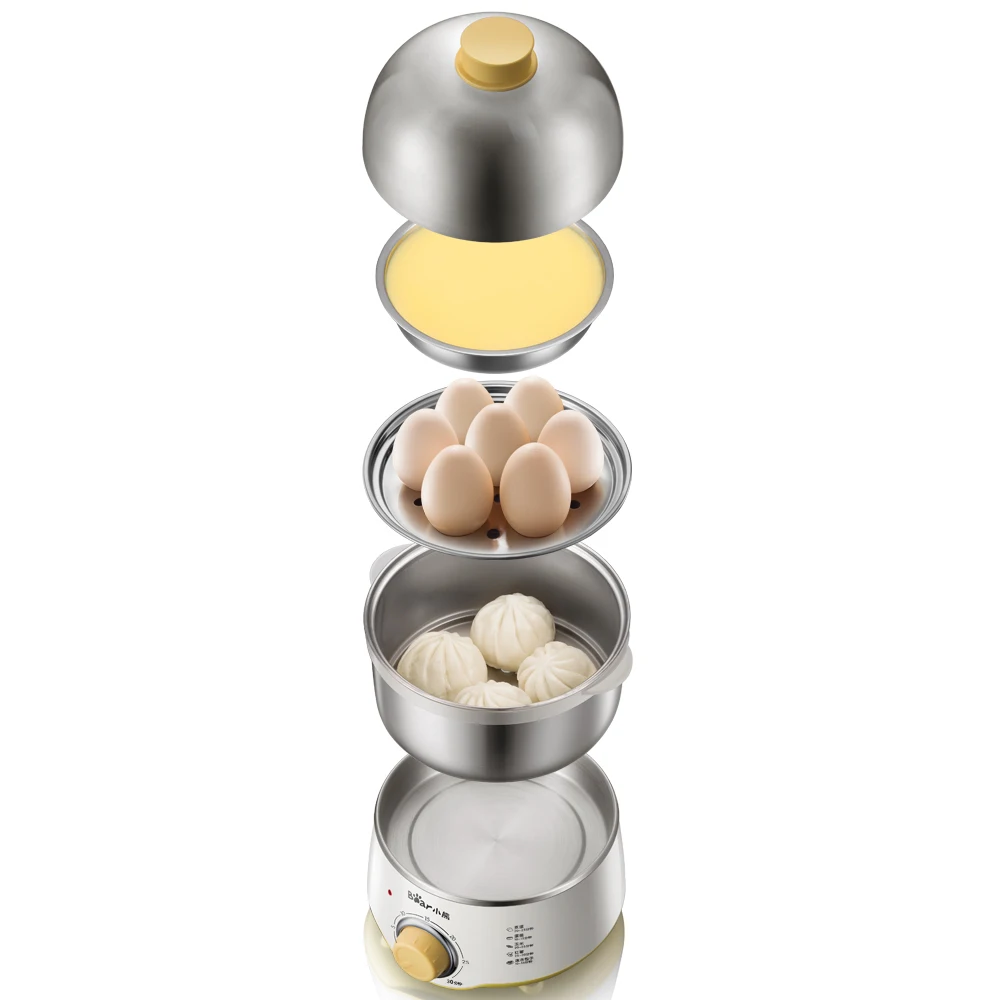 220V Multifunctional Electric Egg Boiler Steamed Custards Cooker Machine Double Layers With Auto-off Function 220V Multifunctional Electric Egg Boiler Steamed Custards Cooker Machine Double Layers With Auto-off Function