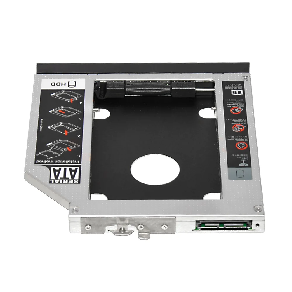 external hard drive enclosure Sunvalley 2nd HDD Caddy 12.7 mm SATA to SATA Adapter For HP Laptop PATA CD DVD ROM Optical Bay HD6530-SS portable hdd case