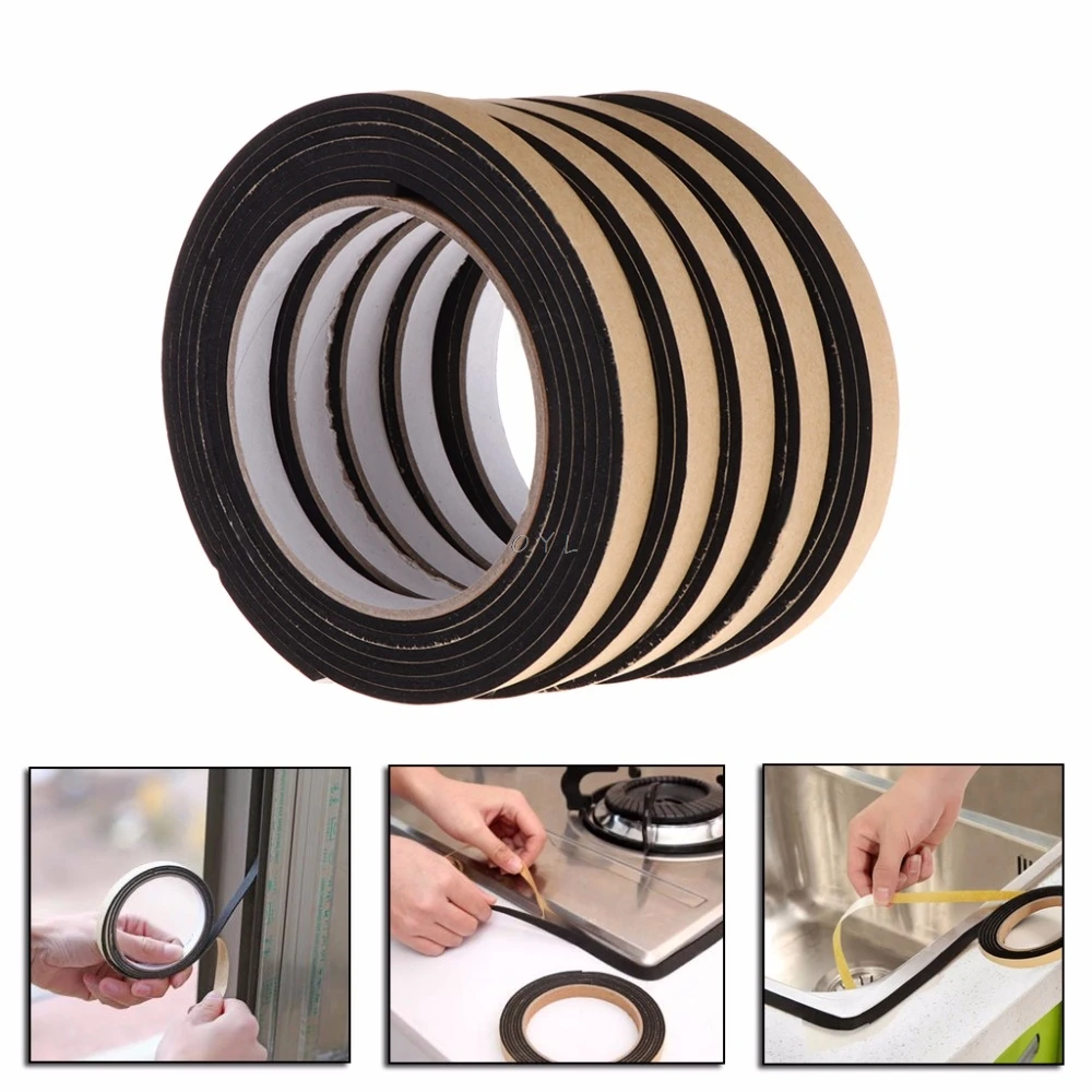 5Pcs 2M Gas Stove Gap Cooker Slit Antifouling Strip Seal Ring Tape Kitchen Tools gas stove parts