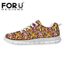 FORUDESIGNS/Женская Осенняя модная повседневная обувь на плоской подошве; дышащая удобная сетчатая обувь для женщин; обувь на плоской подошве со шнуровкой; женская обувь для девочек