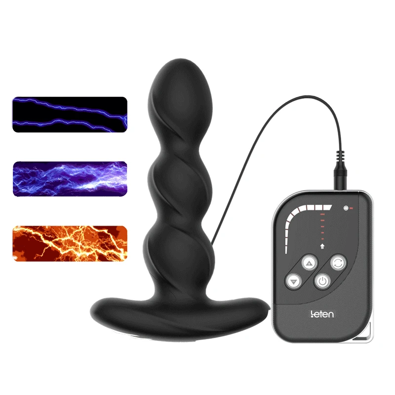 Special  Leten Anal vibrator masturbator for men Electric Shock Anal plug Prostate Massager dildo vibrator G