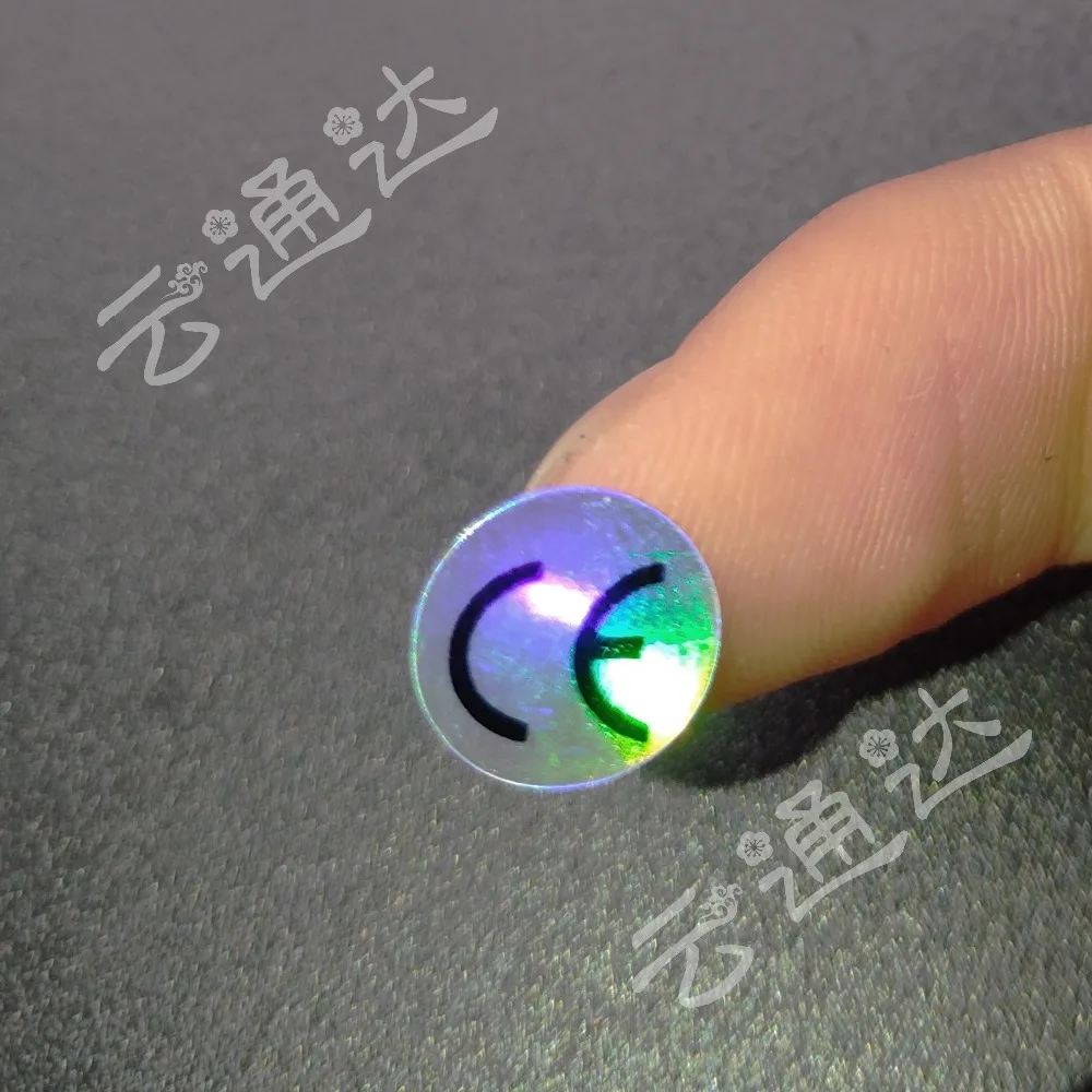 

Hologram Sticker CE Certificated Label Sticker Diameter 1cm 10*10mm 1000Pcs/lot Waterproof Laser For Electronic & Home Appliance