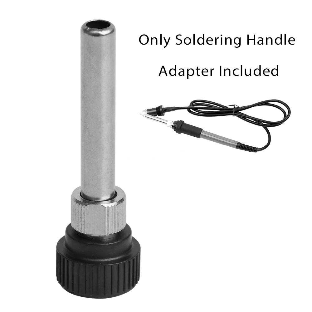 1PC Universal Electric Soldering Iron Station Cannula Durable Casing Handle Adapter For 852D 936 937D 898D 907 8586 936D HA 5ps 50w 1321 900 907 ceramic soldering iron heating element heater core for 936 solder station 907 handle saike 952d 898d 909d