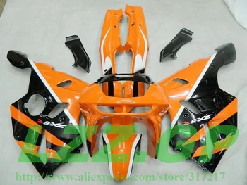 

LZZ.GP Orange black fairing kit For KAWASAKI NINJA ZX6R 94-97 ZX-6R ZX 6R 94 95 96 97 #1L2E ZX 6R 1994 1995 1996 1997 Fairings