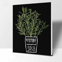 Картина Зеленый карликовые деревья живопись по номерам современные стены книги искусству расписанную цифровой живопись маслом на холсте для украшения дома