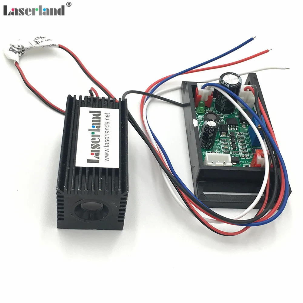 

532nm 30mW - 50mW Green Laser Dot Diode Module with Fan Cooling TTL 0-10KHZ 4hours Long Time Continuous Working 12VDC