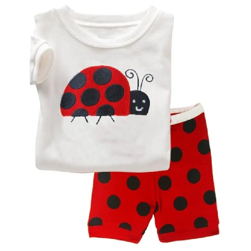 Green Baby Boys Pajamas Sets Long Children Pyjamas nightdress Kids Sleepwear Girls Home Clothes 100% Cotton T-Shirt Pants PJS