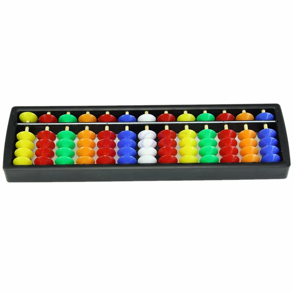 

2018 NEW M89CPortable Arithmetic Soroban Colorful Beads Mathematics Calculate Chinese Abacus