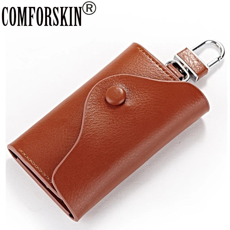 

Fashion Multifunction Style Men's Genuine Leather Purse Car Key Wallets Fashion Women Housekeeper Coin Purse Free Shipping