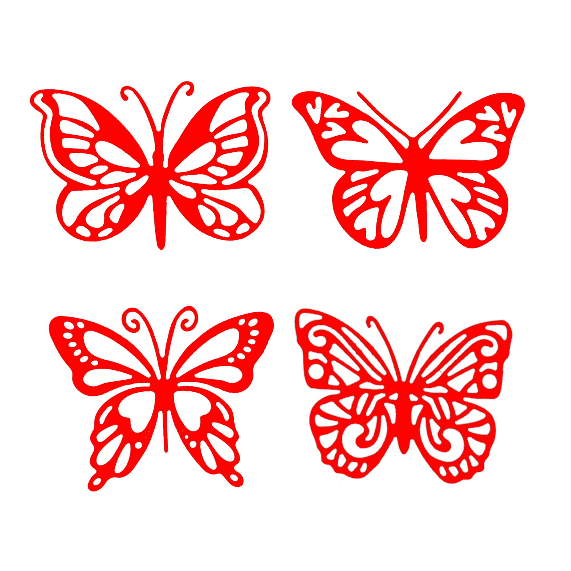 

4Pcs Butterfly Branch Vine Spring Metal Cutting Dies for DIY Scrapbooking Album Paper Cards Decorative Craft Embossing Die cut