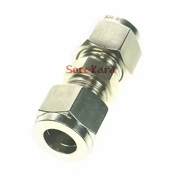 

304 Stainless steel Fit 14mm OD Tube Coupler Adapter Connector Compression fitting For Tubing