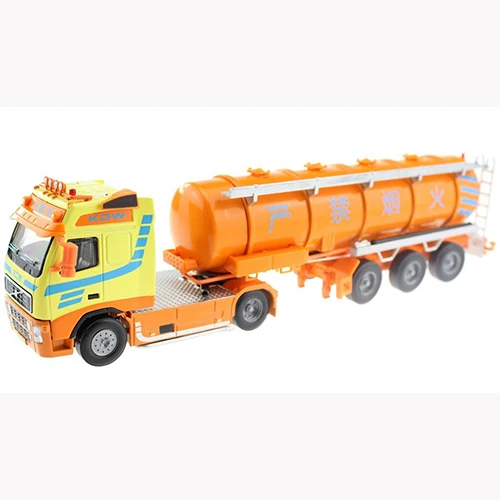 KAIDIWEI Автоцистерна 6 колесная связь литая модель транспортные инструменты для маленьких детей Подарки инженерное транспортное средство детские игрушки - Цвет: orange