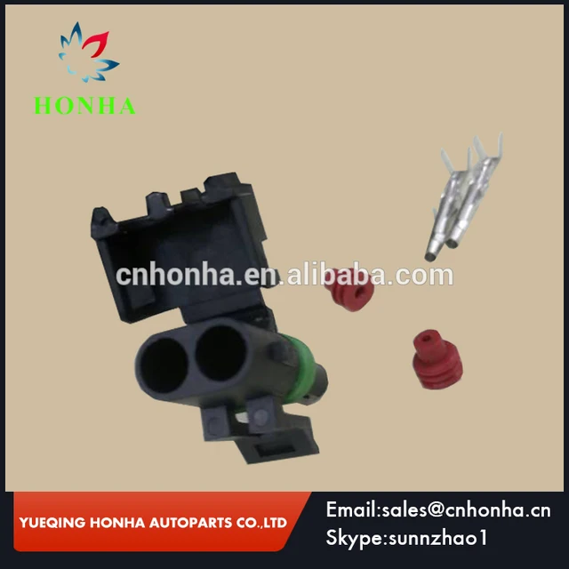 Free shipping 10 sets 12015792 for delphi 2 Pin WAY WATERPROOF Vehicle ELECTRICAL WIRE CABLE CONNECTOR PLUG DJ3021-2.5-21