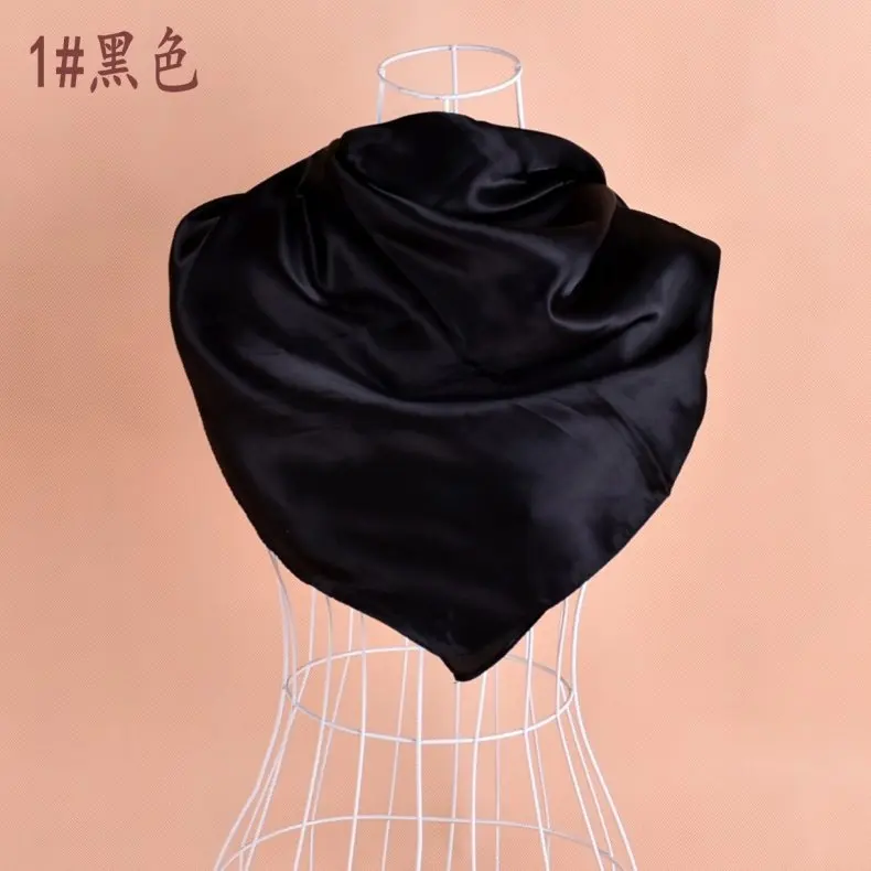 Women big Square scarf Pure color soft headband hijab scarf - Цвет: see chart