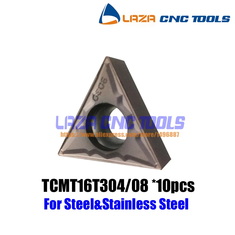 

TCMT16T304/TCMT16T308-HMP PC9030 *10 pcs Korloy Turning inserts,Korloy blades for stainless steel,Cut tips for STFCR/STUCR/STWCR