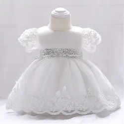 Платье принцессы для новорожденных; одежда для маленьких девочек; платья на день рождения для детей 1-2 лет; платье-пачка для малышей; одежда