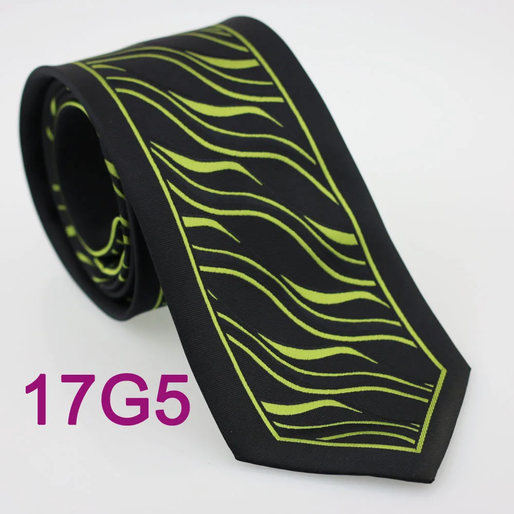 YIBEI coahella Галстуки Черная граница зеленый Зебра полосатый галстук в деловом стиле 8,5 см галстуки из микрофибры Свадебный галстук для мужчин 17G5