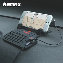 Remax Mobile phone car Holder with Magnetic Charging USB Cable for iPhone 5 6 5s 6s 7 7 Plus Car Dashboard Adjustable Bracket