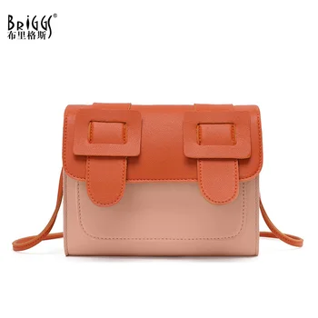 

BRIGGS Fashion Women Messenger Bag Quality PU Leather Female Shoulder Bag Small Casual Flap Bag Elegant Ladies Crossbody Bag Sac