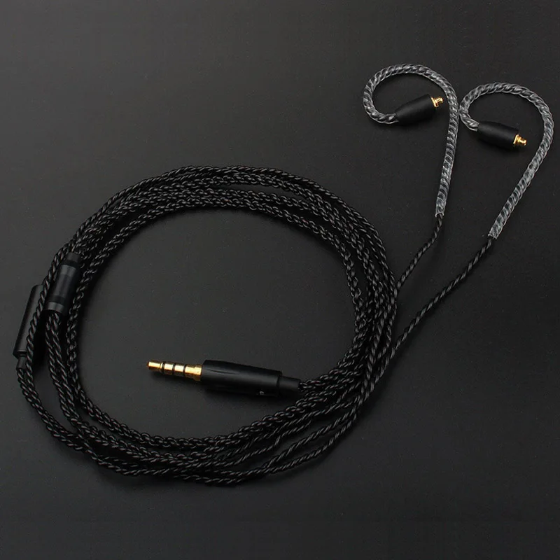 Оригинальный черный запасной кабель TRN A1 0 75/0 78 мм 2Pin 3 5 для наушников