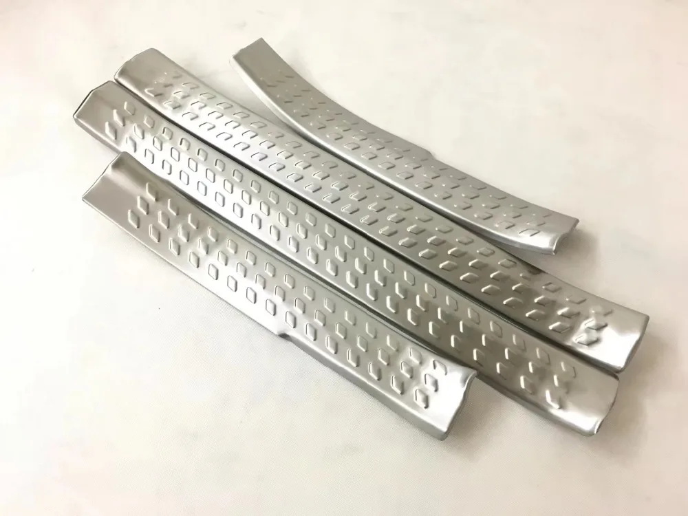 

Stainless Steel inside Door Sill Scuff Plate Welcome Pedal Car Styling Accessories For Toyota C-HR CHR 4pcs 2017 2018