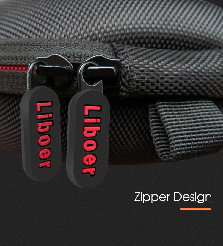 06 Liboer Portable Hard Headphone Case Large Bag for Beats Solo 2 Pro Sony Philips Protective Case with Zipper (No Headphone) 