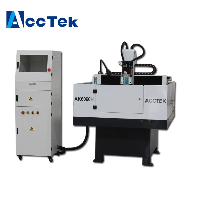 Desktop cnc router 6060 aluminum metal cutting and milling machine