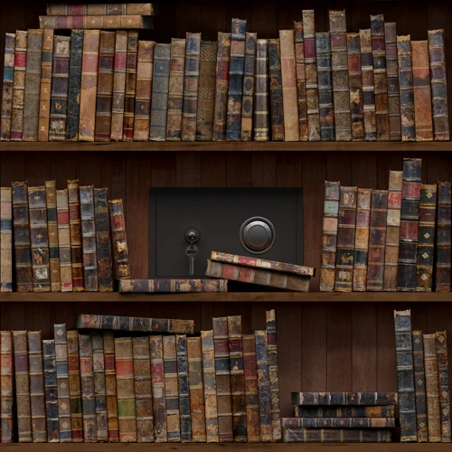 Book Shelf In Library Graduation Season Theme For Portrait
