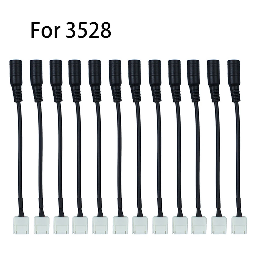Адаптер кабельного штекера постоянного тока 2 Pin 8 мм 10 шт./лот|8mm connector|connector for