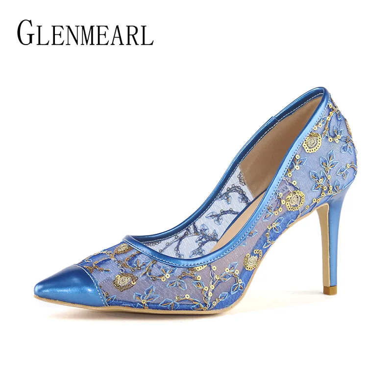 High Heels Shoes Women Pumps Brand Thin Heel Pointed Toe Party Shoes Female Lace Black Spring Plus Size Single Shoes Woman DO High Heels Shoes Women Pumps Brand Thin Heel Pointed Toe Party Shoes Female Lace Black Spring Plus Size Single Shoes Woman DO