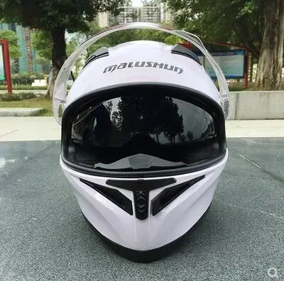 Marushin мотоциклетный шлем Мужской полный шлем профессиональный шлем игра Dot сертификация двойные линзы 316 матовый черный 04