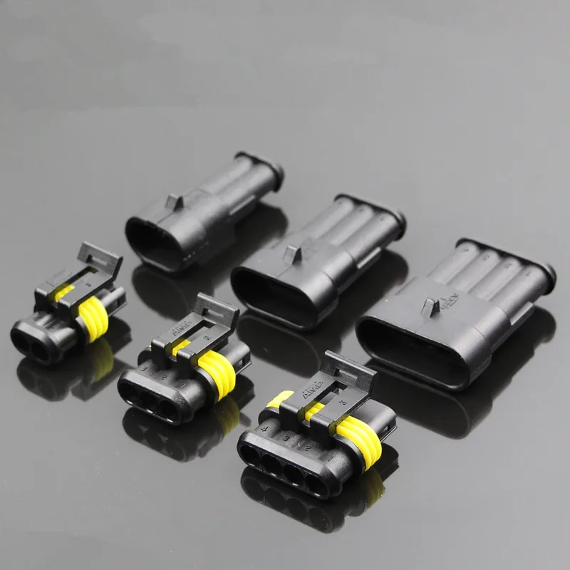 

2 sets 1 2 3 4 5 6 Pin AMP 1.5 Connectors,DJ7021-1.5 Waterproof Electrical Wire Connector Plug, Xenon lamp Automobile Connectors