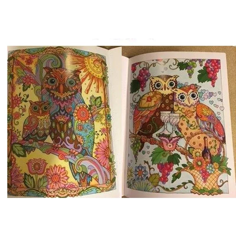 68-Pages-OWLS-antistress-coloring-book-for-adults-Relieve-Stress-art-Painting-Drawing-Graffiti-colouring-book (1)