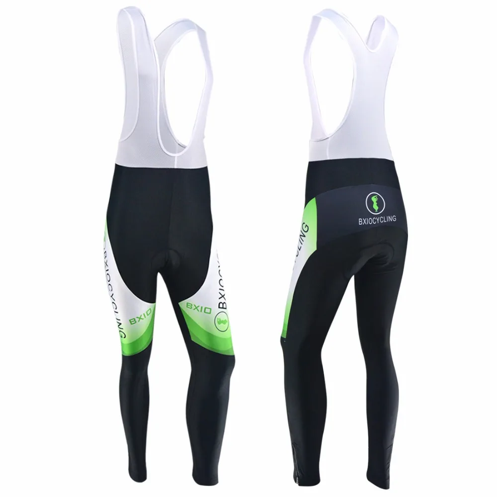 

BXIO Winter Thermal Fleece Cycling Pants MTB Bike Long Warm Trousers Autumn 4D Pad Windproof Pro Team UV400 Bicycle Clothing 017