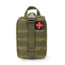 600D Nylon Waterproof Oxford cloth Military Tactical First Aid Kit Pouch outdoor camping hiking Safety Survival