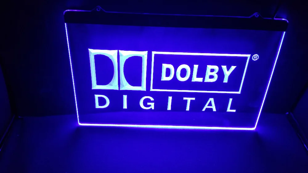 Mu10 Dolby цифровой Логотип Пивной Бар Паб Клуб 3d знаки светодиодный неоновый свет Знак Домашний Декор ремесла