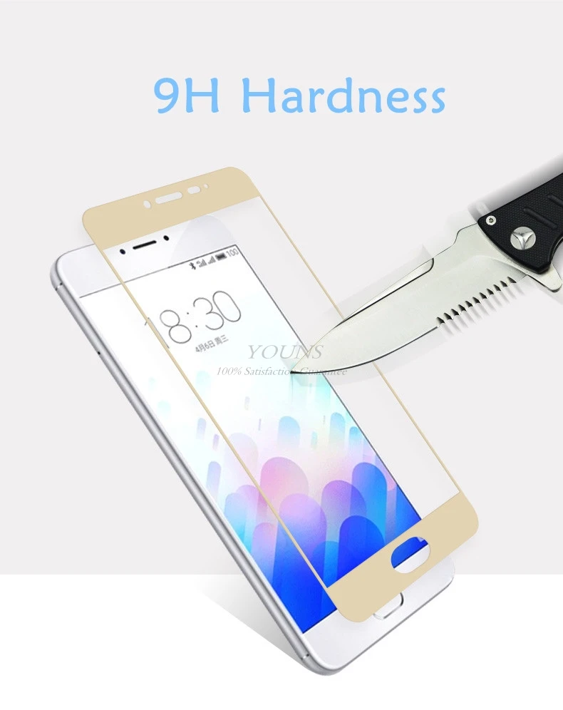 0 26 мм полный экран Закаленное стекло пленка для Meizu M3s M3 mini Screen Protector 9 H Gorilla Glass