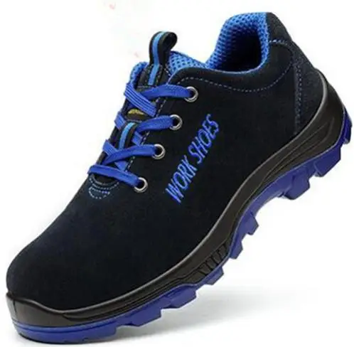 

Men's Breathable Steel Toe Safety Shoes with Puncture Proof Midsole Slip Resistance Light Weight Work Boot
