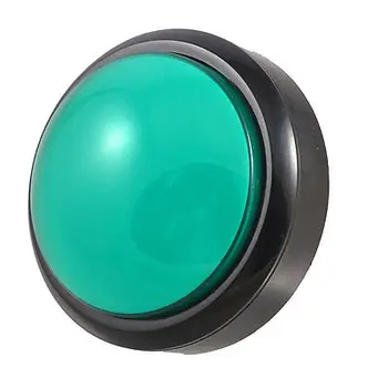 

Arcade Game 80mm Green Cap Momentary Push Button 1NO 1NC SPDT Micro Switch