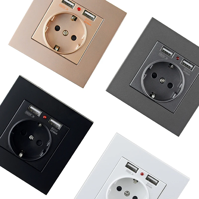 Atlectric Dual USB Автомобильное зарядное устройство на стене адаптер зарядки 2A стены