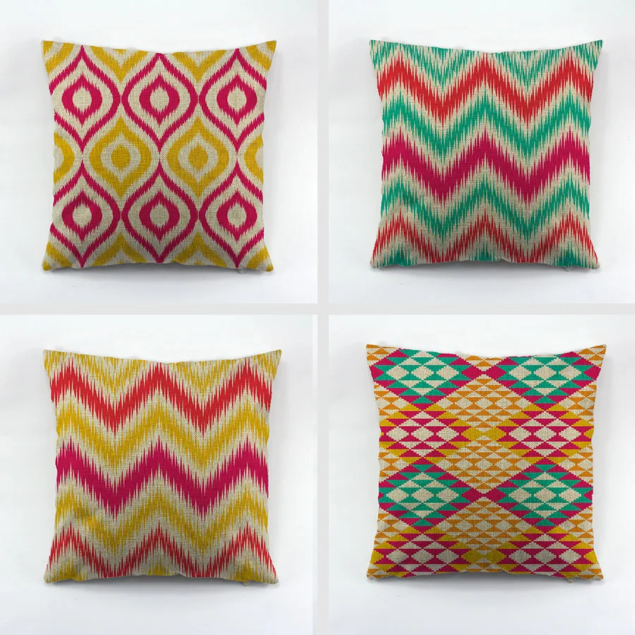 مشرق نمط geometirc المخدة القطن والوسائد حالة مكتب أريكة غطاء وسادة قطني وسادة مقعد السيارة الأوروبية الغلاف