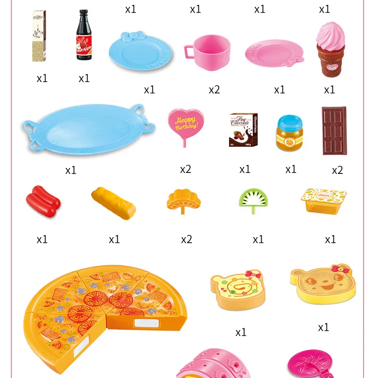 42 шт./компл. детский игровой дом игрушки разрезать пиццу фруктовый торт Icecreem классические детские игрушки повар ролевая игра набор образования игрушка