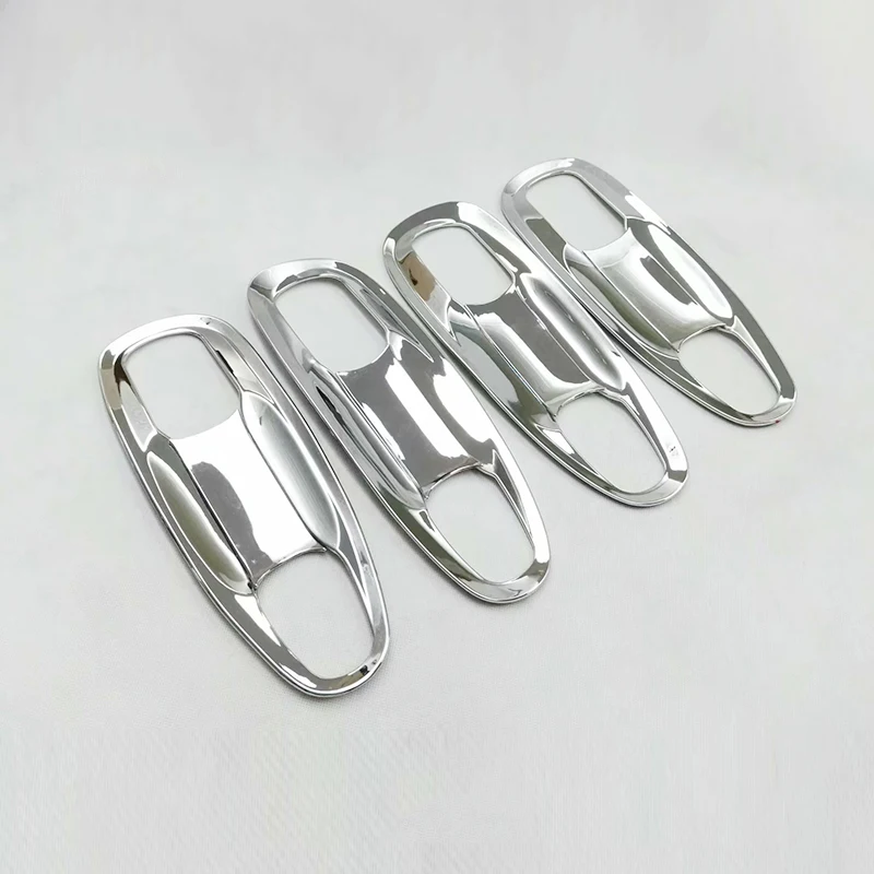 

ABS Plastic car styling For NISSAN TIIDA 2016 2017 accessories Car Door protector handle Bowl frame panel cover trim