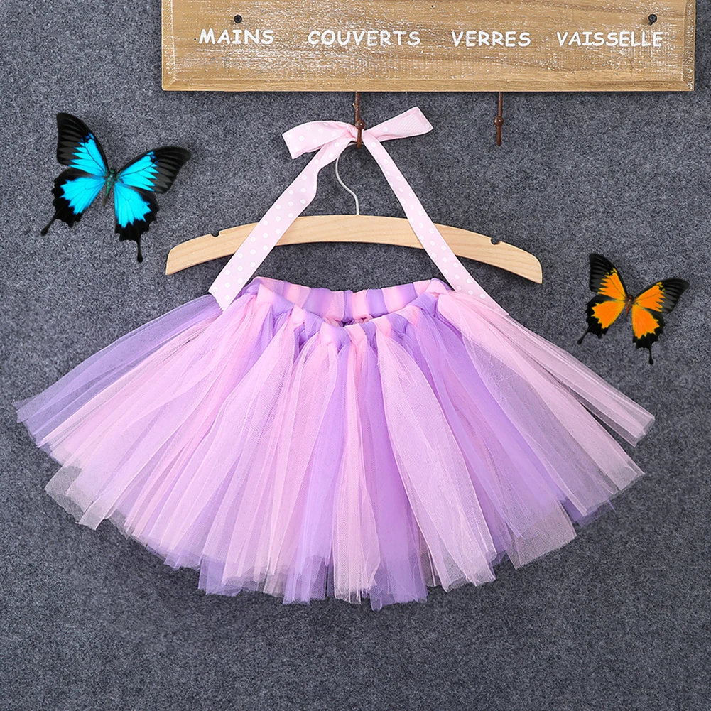 Модная одежда для детей, Детская мода детские юбки RAINBOW/Юбка-пачка с бантом для девочек до 8 лет; юбка для танцев принцессы партия Красочные Костюмы