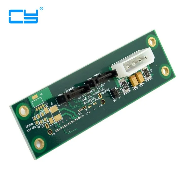 

SFF-8482 SAS 29 Pin to Dual 7 Pin SATA Hard Disk Drive HDD Raid Adapter PCBA
